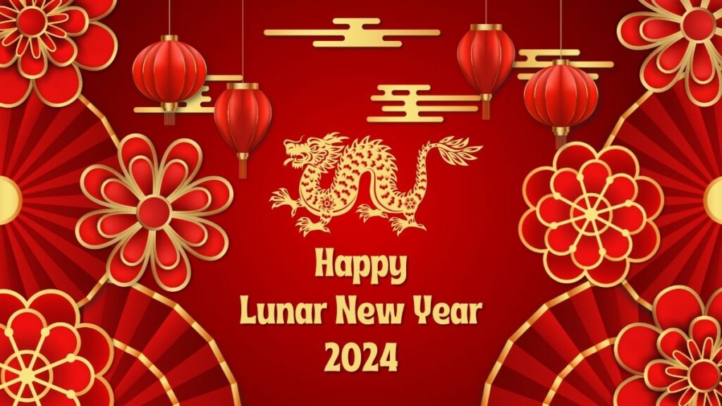 Lunar New Year 2024 dragon design