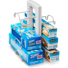 YouCopia WrapStand, Adjustable Kitchen Wrap, Foil and Bag Box Organizer for Kitchen Cabinet and Pantry Storage