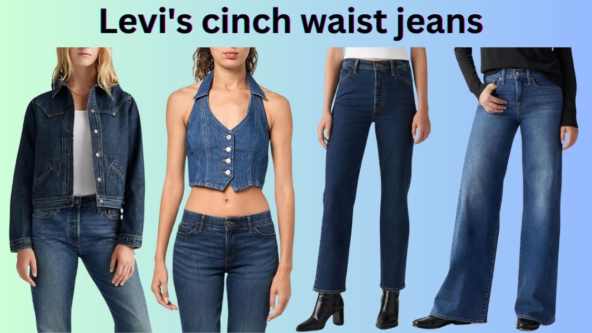 Levi's cinch waist jeans