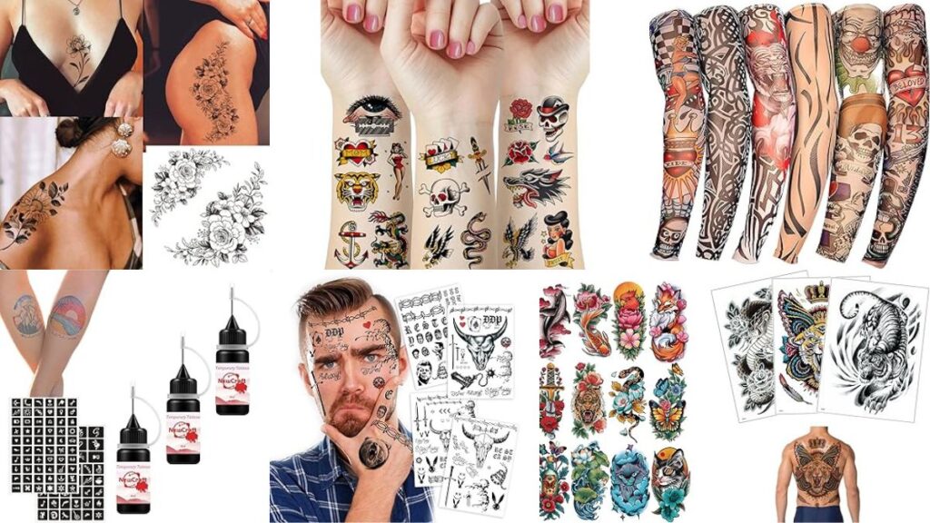 Fake Skin Tattoos for Men's and Women's Sample