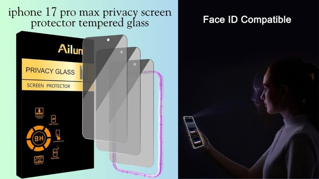 iphone 17 pro max privacy screen protector tempered glass