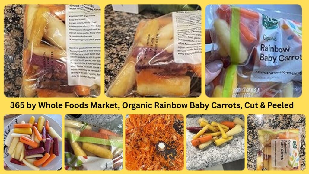 365 by Whole Foods Market, Organic Rainbow Baby Carrots, Cut & Peeled