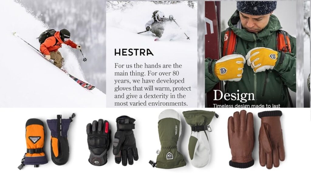 Hestra Army Leather Heli Ski Glove, 3-Finger Snow Glove for Skiing & Snowboarding for Men & Women