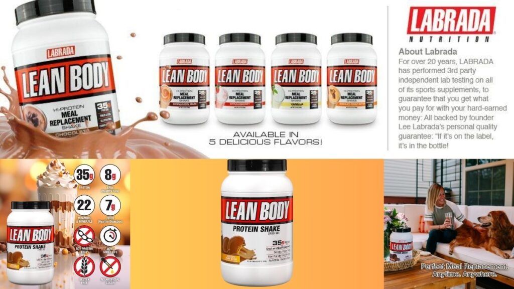 LABRADA Nutrition – Lean Body High Protein Meal Replacement Shake