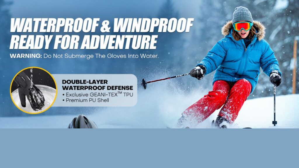 Winter Gloves Men Women Made with 3M Thinsalute