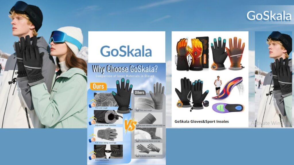 Winter Gloves Men Women,Waterproof Windproof Touchscreen